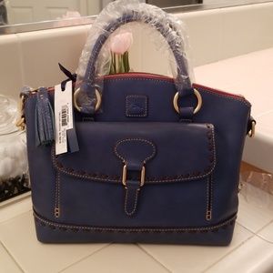 Dooney & Bourke E/W Pocket Satchel - Royal Blue